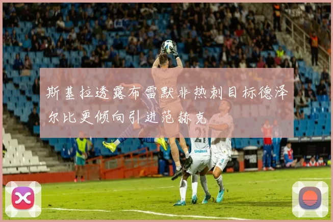 斯基拉透露布雷默非热刺目标德泽尔比更倾向引进范赫克